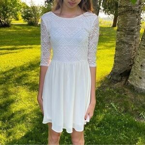 H&M Divided White Dress Size 6